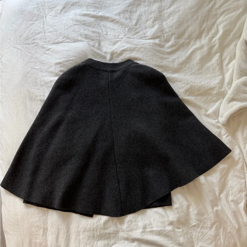 NWT - Zara Charcoal Women's Cape Sweater